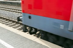 Train Passes With Speed Stock Image Train Passes With Speed Stock Image