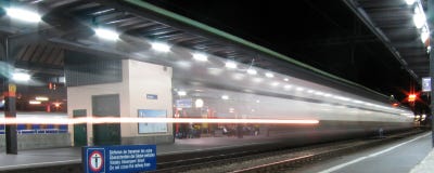 Train Passing Geneva Station Royalty Free Stock Photos Train Passing Geneva Station Royalty Free Stock Photos