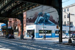 Train rail and Architecture in Brooklyn, New York City stock photos Train rail and Architecture in Brooklyn, New York City stock photos