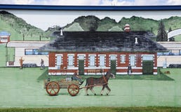 Train Station Artwork Jackson, Tennessee Royalty Free Stock Images Train Station Artwork Jackson, Tennessee Royalty Free Stock Images