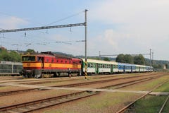 The train station in Bright nad Sazavou Czech Republic stock photography The train station in Bright nad Sazavou Czech Republic stock photography