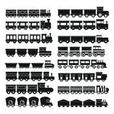 Train toy children icons set, simple style. Train toy children icons set. Simple illustration of 16 train toy children vector icons for web stock illustration Train toy children icons set, simple style. Train toy children icons set. Simple illustration of 16 train toy children vector icons for web stock illustration