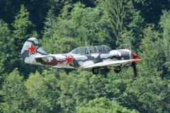 Trainer Aircraft Yakovlev Yak-52 Lizenzfreie Stockbilder
