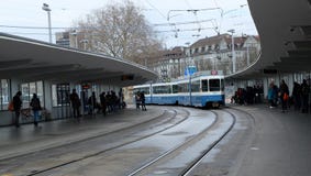 Tram à Zurich, Suisse photo stock Tram à Zurich, Suisse photo stock