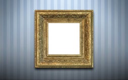 Trame d'or sur le mur photographie stock Trame d'or sur le mur photographie stock