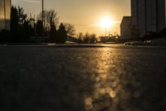 Tramonto a Belgrado immagine stock libera da diritti Tramonto a Belgrado immagine stock libera da diritti