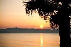 Tramonto del mare immagini stock Tramonto del mare immagini stock