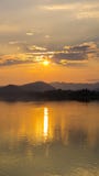 Tramonto del Vietnam del fiume del profumo Immagini Stock Libere da Diritti Tramonto del Vietnam del fiume del profumo Immagini Stock Libere da Diritti