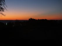 Tramonto a Porto Alegre, Rio Grande do Sul, Brasile immagine stock Tramonto a Porto Alegre, Rio Grande do Sul, Brasile immagine stock