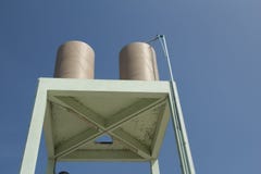 Transmission tower water stock photo Transmission tower water stock photo