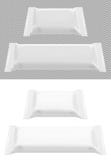 Transparent blank foil food snack pack for chips, candy and other products. Wet wipes packaging stock illustration Transparent blank foil food snack pack for chips, candy and other products. Wet wipes packaging stock illustration