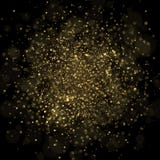 Transparent gold bokeh on black background stock illustration Transparent gold bokeh on black background stock illustration