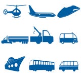Transportation Icons Stock Photos