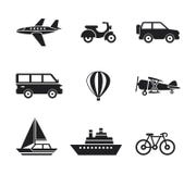 Transporte del viaje del negro del vector de Digitaces stock de ilustración Transporte del viaje del negro del vector de Digitaces stock de ilustración