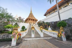 Trappa Wat Phra Phutthabat, Saraburi Thailand arkivfoton Trappa Wat Phra Phutthabat, Saraburi Thailand arkivfoton