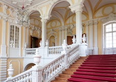 Trappuppgång i slott fotografering för bildbyråer Trappuppgång i slott fotografering för bildbyråer