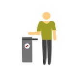 Trash icon vector sign and symbol isolated on white background, Trash logo concept stock illustration Trash icon vector sign and symbol isolated on white background, Trash logo concept stock illustration