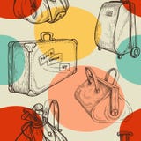 Travel bags seamless pattern