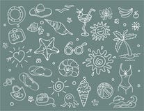 Travel Doodles Set Royalty Free Stock Photos Travel Doodles Set Royalty Free Stock Photos