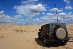 Travelling In The Desert Stock Photography