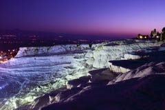 Travertine Terraces In Pamukkale Royalty Free Stock Images