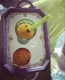 Muffin and juice stock photos Muffin and juice stock photos