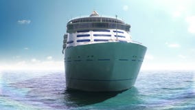 Trazador de líneas de la travesía en un mar azul Trazador de líneas de la travesía en un mar azul