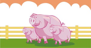 Tre piccoli maiali royalty illustrazione gratis Tre piccoli maiali royalty illustrazione gratis