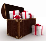 Treasure With Gift Royalty Free Stock Images