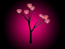 Tree Of Hearts Royalty Free Stock Images
