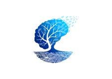 Tree psychology logo royalty free illustration Tree psychology logo royalty free illustration