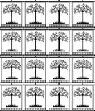 Tree Seamless Pattern Stock Photography