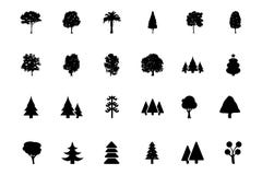 Trees Vector Icons 1 vector illustration Trees Vector Icons 1 vector illustration