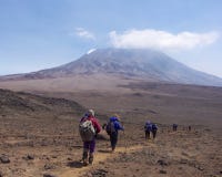 Trekkers at Kilimanjaro