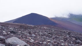 Trekking ślad Fuji góra zdjęcie royalty free Trekking ślad Fuji góra zdjęcie royalty free