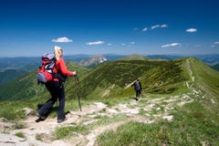Trekking in Mala Fatra, la Slovacchia fotografia stock libera da diritti Trekking in Mala Fatra, la Slovacchia fotografia stock libera da diritti