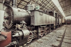 Tren del vapor del vintage fotos de archivo libres de regalías Tren del vapor del vintage fotos de archivo libres de regalías