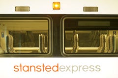 Tren expreso de Standsted imagenes de archivo Tren expreso de Standsted imagenes de archivo