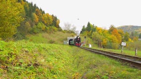 Tren viejo del vapor almacen de video Tren viejo del vapor almacen de video