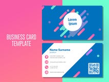 Trendy minimal abstract business card template stock illustration Trendy minimal abstract business card template stock illustration