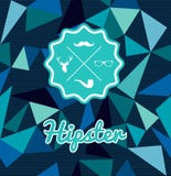 Trendy retro Hipsters badge icons seamless pattern stock illustration Trendy retro Hipsters badge icons seamless pattern stock illustration