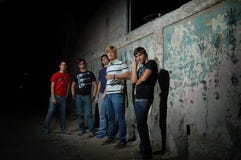 Trendy teen group royalty free stock photography Trendy teen group royalty free stock photography