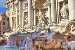 Trevi Fountain. Rome, Italy. Stock Photography