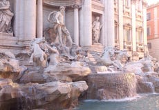 Trevi-springbrunn†”Rome, Italien royaltyfria bilder Trevi-springbrunn†”Rome, Italien royaltyfria bilder