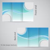 Tri-fold brochure design. Stock Photo Tri-fold brochure design. Stock Photo
