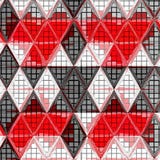 African triangle continuous pattern in red, white and grey stock illustration African triangle continuous pattern in red, white and grey stock illustration