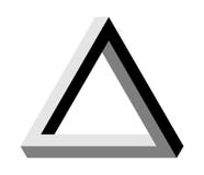 Triangle illusion Penrose VECTOR