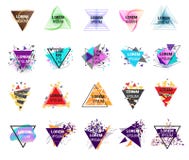 Triangle logo vector geometry logotype stock illustration Triangle logo vector geometry logotype stock illustration