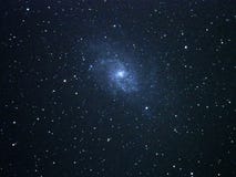 Universe stars and spiral galaxy M33 over telescope royalty free stock image Universe stars and spiral galaxy M33 over telescope royalty free stock image