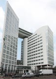 Tribunal Penal internacional, La Haya fotos de archivo libres de regalías Tribunal Penal internacional, La Haya fotos de archivo libres de regalías